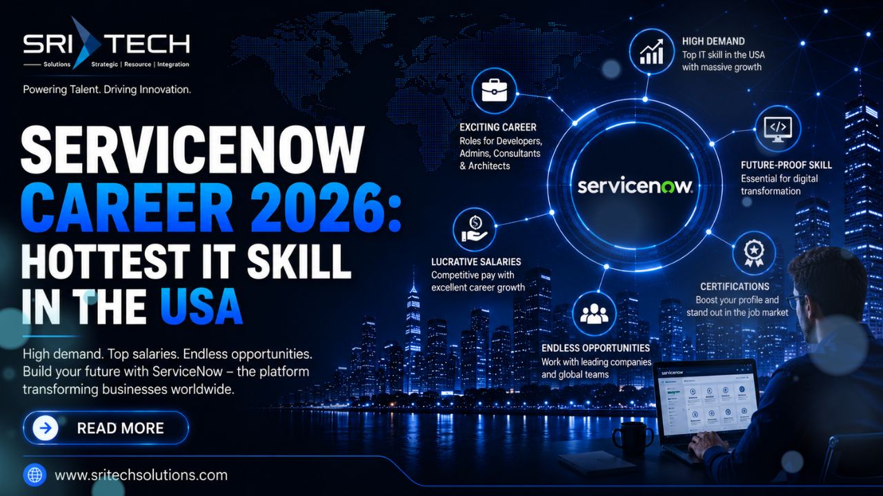 ServiceNow professional working on ITSM platform dashboard in a US company in 2026